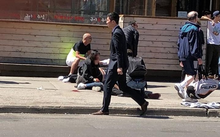 Hiện trường vụ đâm xe tải ở Canada khiến hàng chục người thương vong